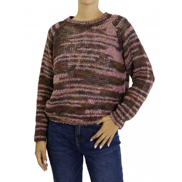 Maglione girocollo multicolor 
